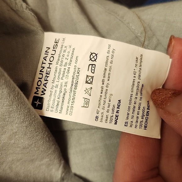 MOUNTAIN WAREHOUSE Sage Green TShirt, Size 14, BNWT - Picture 7 of 8